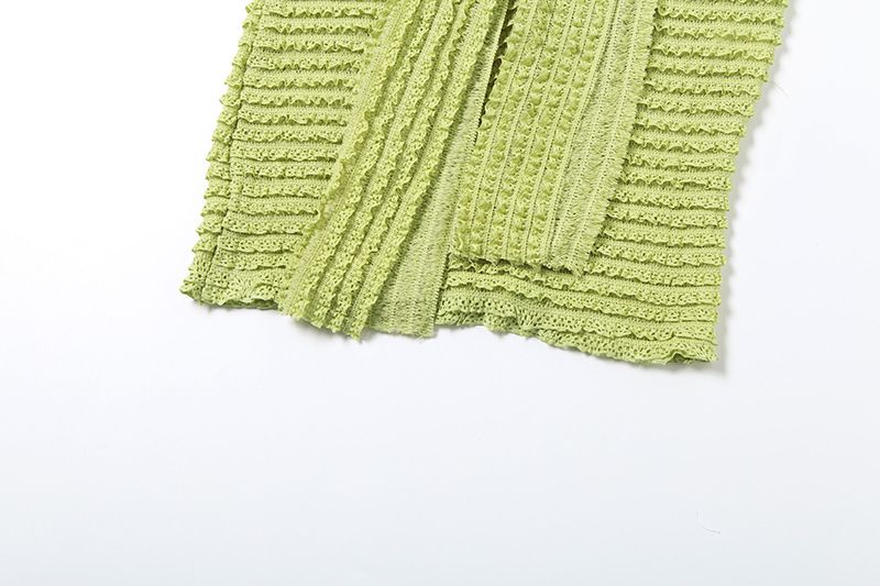 Ropa de mujer, primavera y verano, nueva moda, top de tubo sexy, chaleco de color sólido, ajustado, ombligo expuesto, falda larga con cordones, traje_voghion.com
