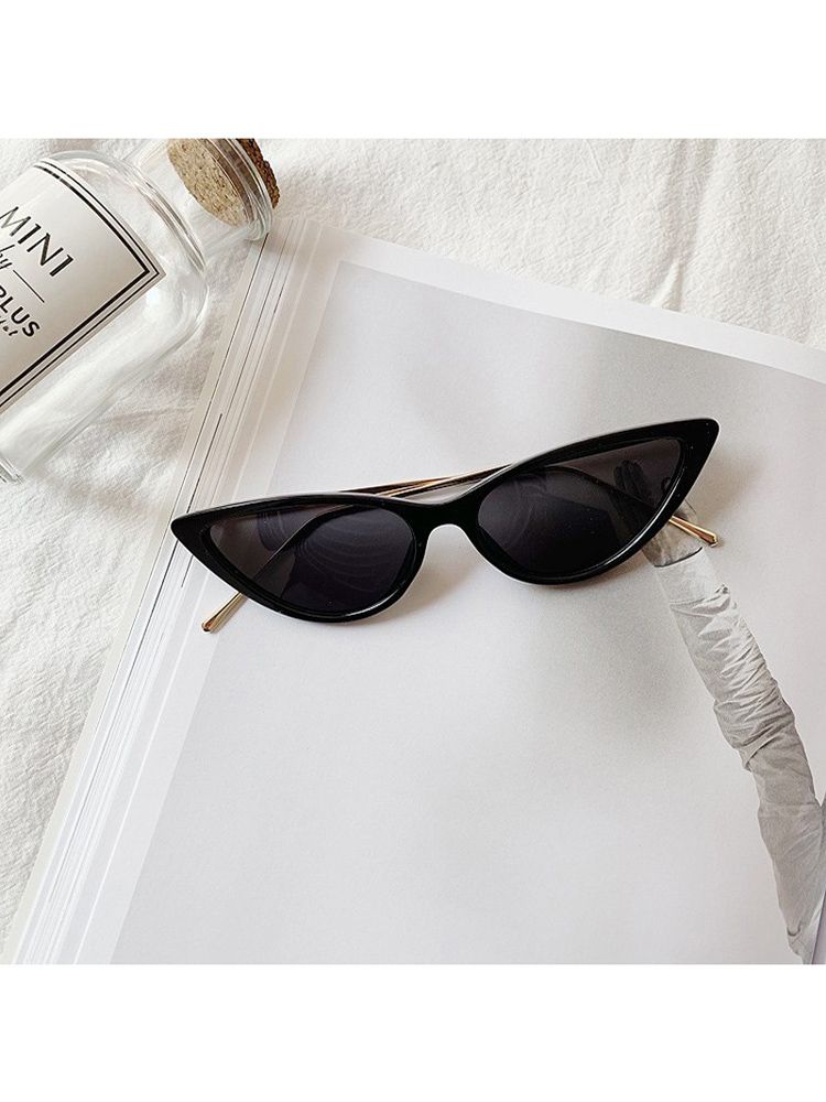 LazyZoom Cat's Eye Retro Women's Popular Street Shooting Makes Face Look Smaller Metal Frame_voghion.com