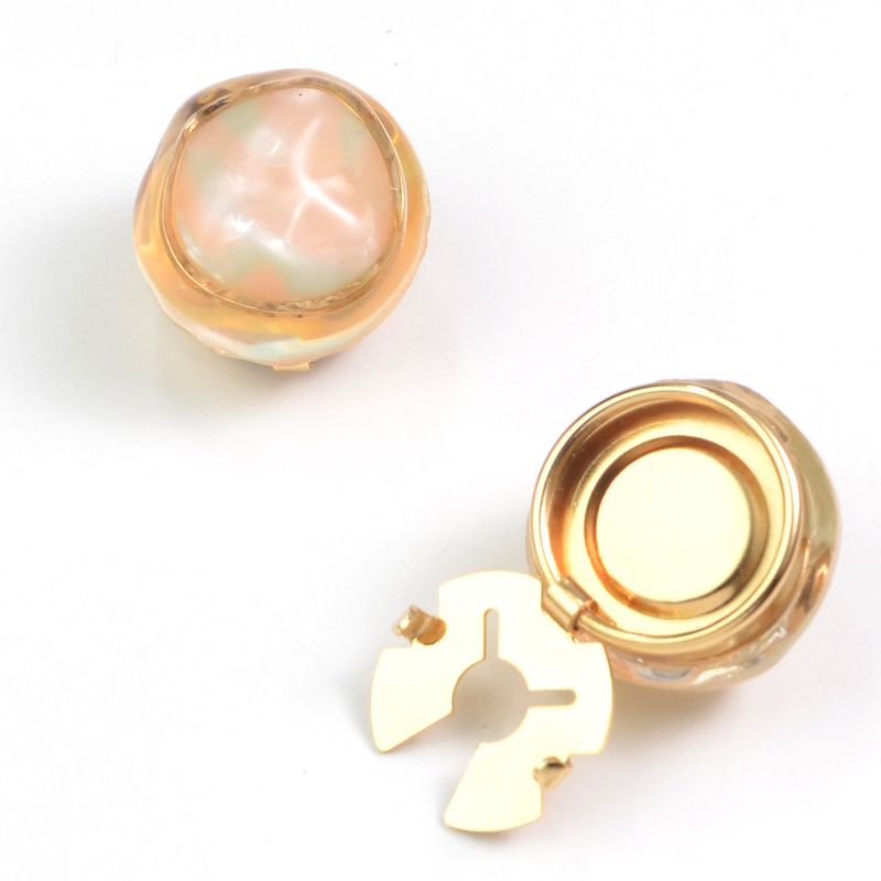 Copri gemelli per camicia con perle di ambra colorate, bottoni decorativi con diamanti, set di bottoni._voghion.com