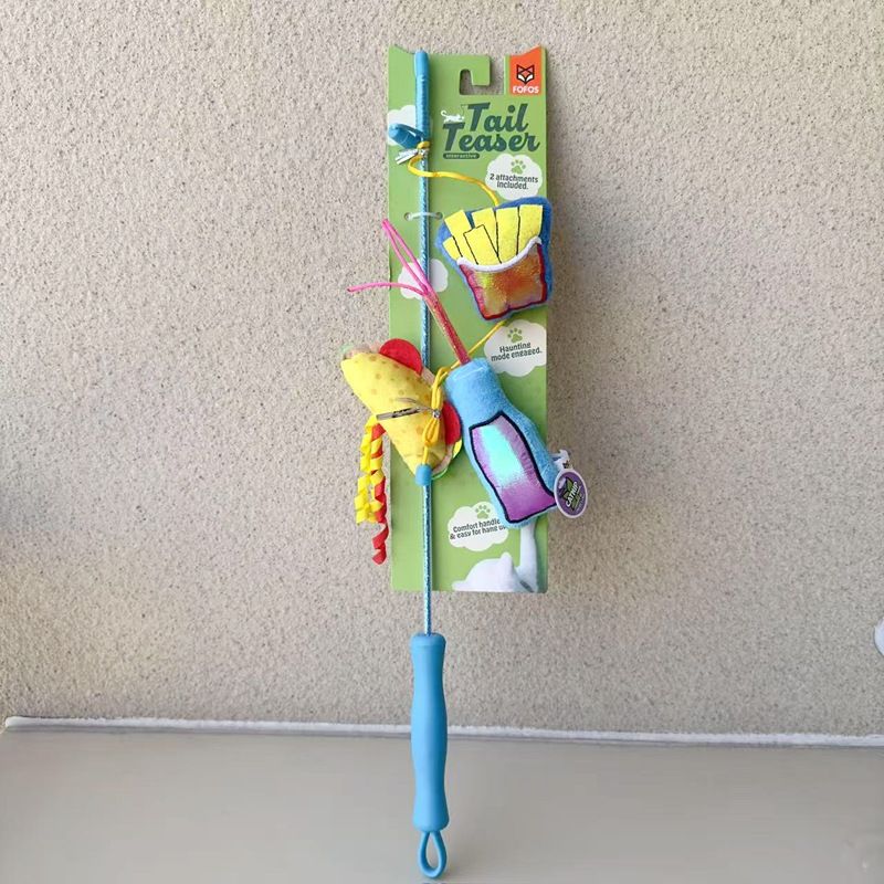 Two Foxes FOFOS Bacchetta Giocattolo Resistente e Resistente ai Morsi Autointrattenimento Interattivo Asta Teaser Forniture per Gatti_voghion.com