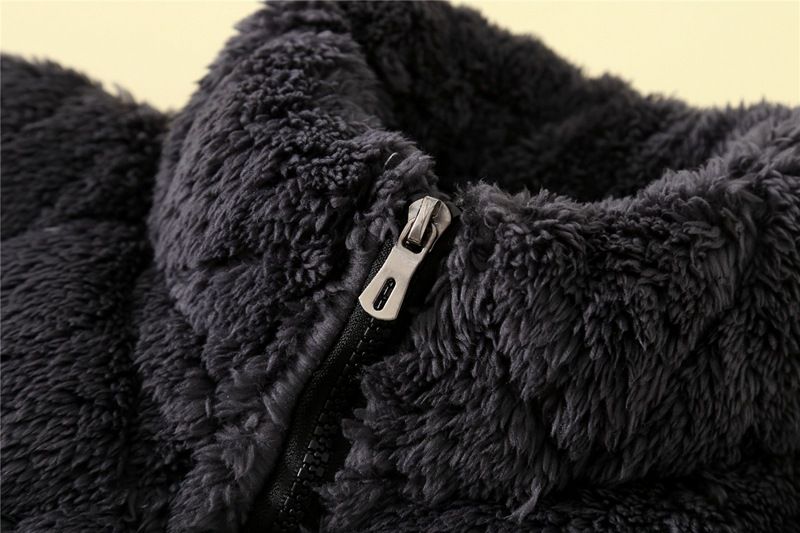 Autumn/Winter Children's Pajamas Zipper And Flannel Coral-wool Homewear Set For Boys And Boys Can Be Worn Outside_voghion.com