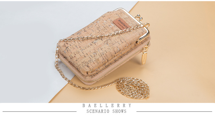 New Daily Versatile Phone Bag for Women Korean Edition Large Capacity Crossbody Bag Fashion Wood Grain Multi Card Women's Wallet_voghion.com