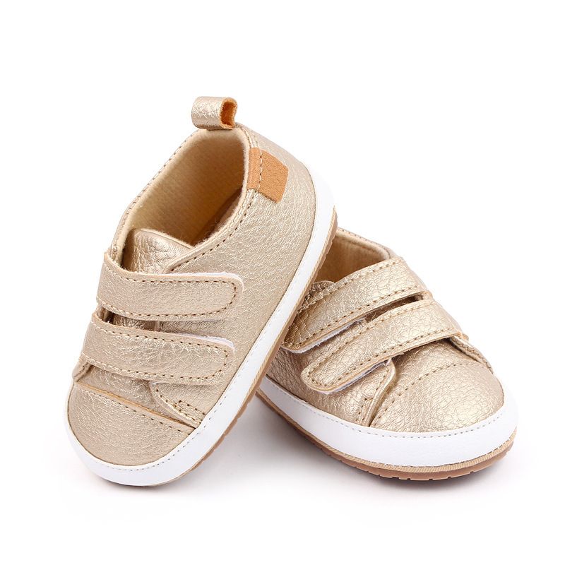 Mère et enfants printemps et automne chaussures bébé 3-6-12 mois bébé double Velcro chaussures enfant en bas âge chaussures bébé M22-13_voghion.com