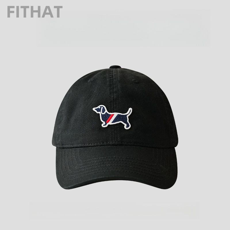 Street High Quality Washed Baseball Cap For Men And Women Soft Top Stylish Face Showing Small Duckbill Cap Dachshund Sun Hat_voghion.com
