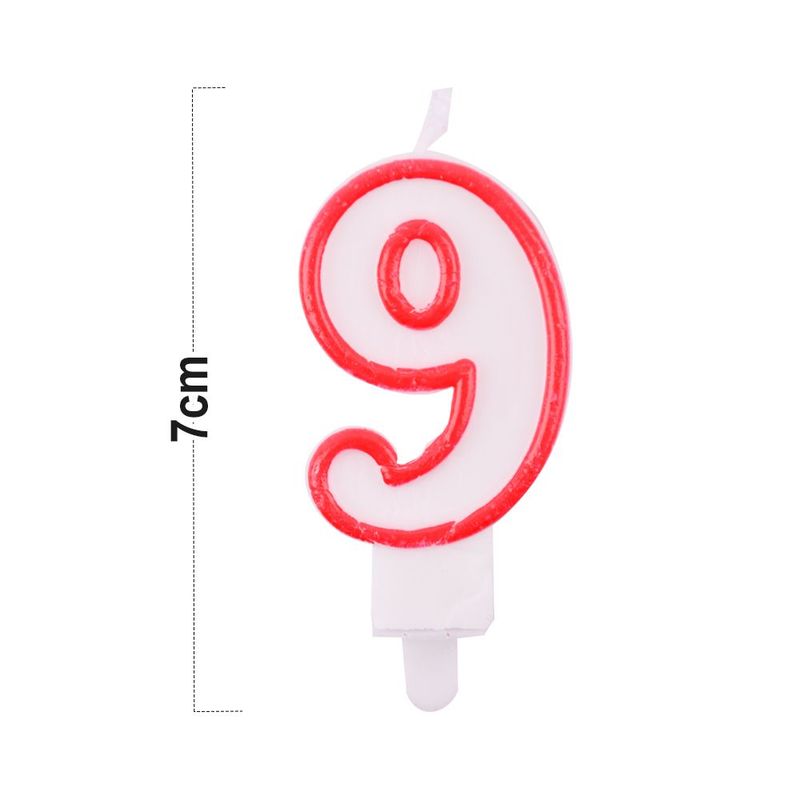 Number 9 Birthday Candle 3D Number Happy Birthday Cake Candles For Birthday Party Wedding Decoration Reunions Theme Party 7cm 24pcs_voghion.com