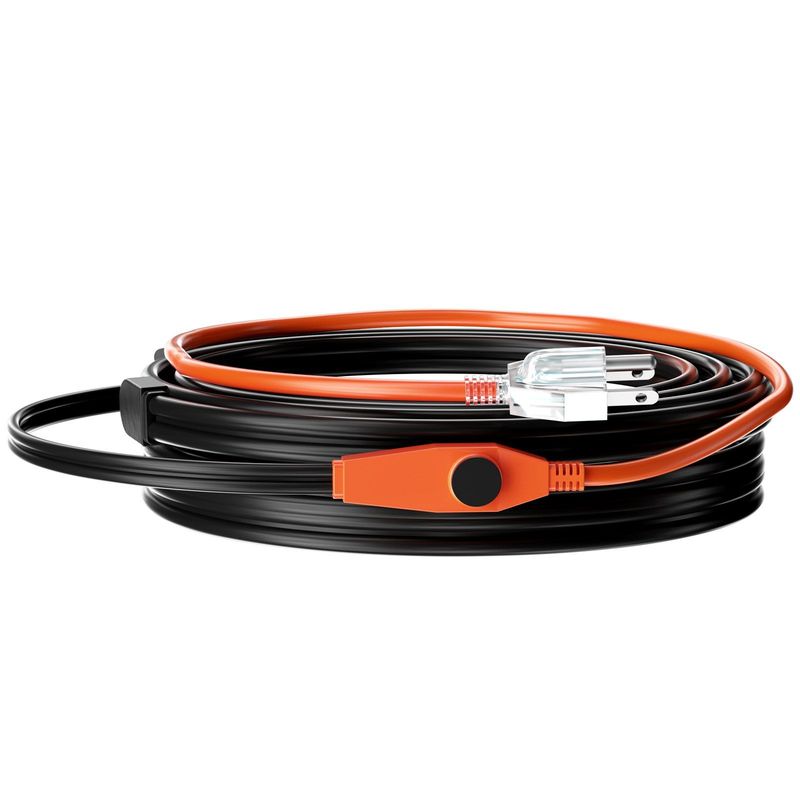 Pipe Heating Cable 30FT 7W/FT Heat Tape For Pipes With Built-in Thermostat_voghion.com