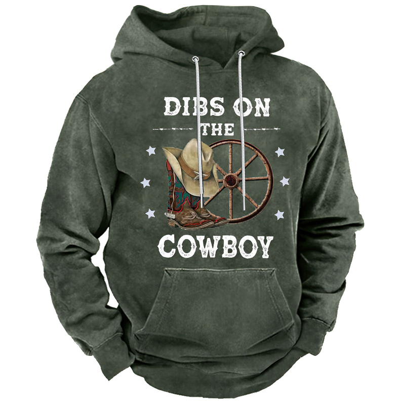 Felpa con cappuccio da uomo tendenza Street Western Denim modello retrò Felpa con cappuccio da uomo stampata in 3D_voghion.com