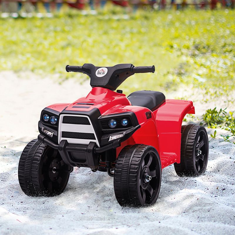HOMCOM 6 V Kids Ride On Cars Electric ATV For 18-36 Months Toddlers Black+Red_voghion.com