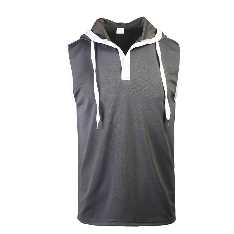Men's Sleeveless Hooded Vest T-Shirt - Lightweight Summer Casual Top For Sports & Streetwear (6 Colors, S-XXXL)_voghion.com