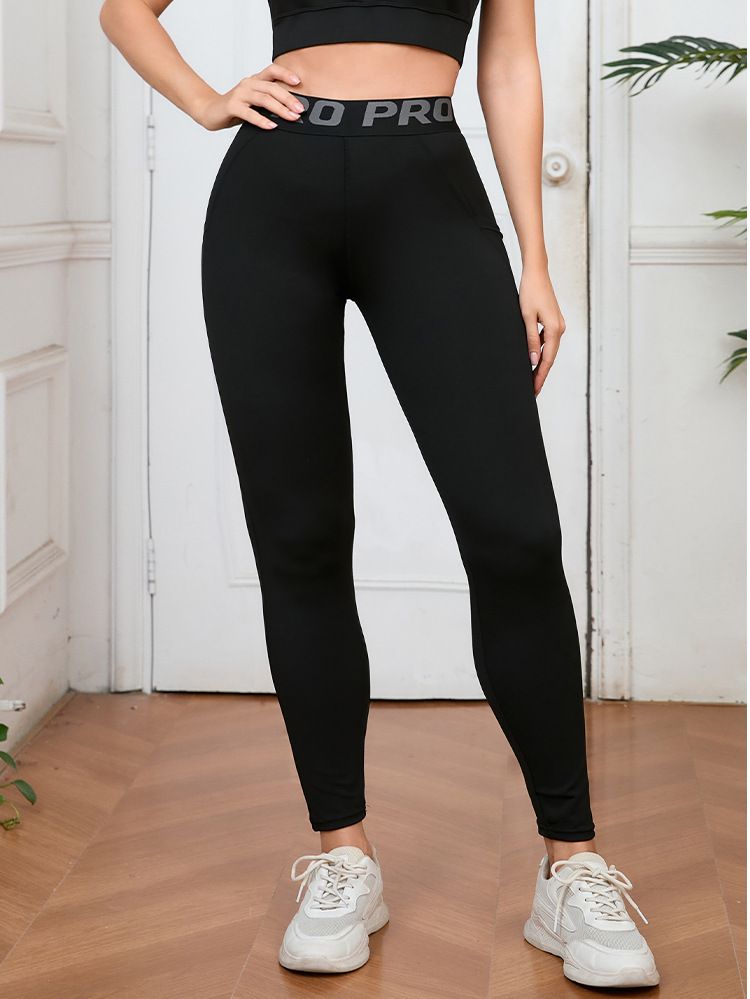 Pantaloni da fitness da donna con tasche, per corsa, allenamento, sport, traspirazione elastica, asciugatura rapida, collant_voghion.com