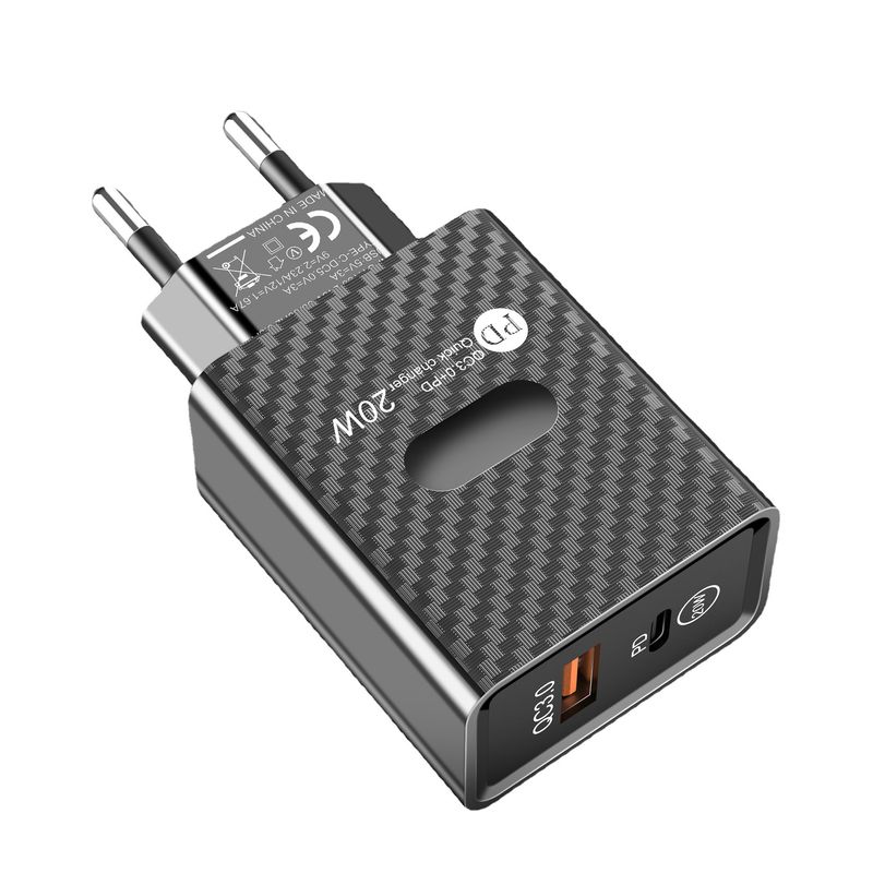 Nieuwe PD-laderspecificatie a+c dubbele poort snelle PD+USB-oplaadkop TYPE-C+USB-adapter_voghion.com