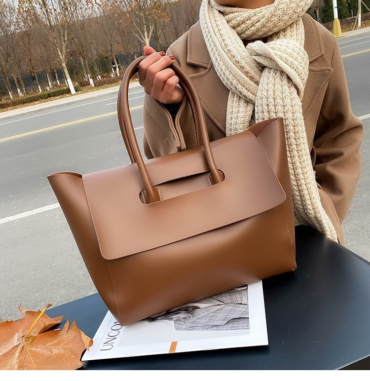 Large capacity for women's commuting tote new high-end feel, versatile handheld shoulder bag, large bag_voghion.com