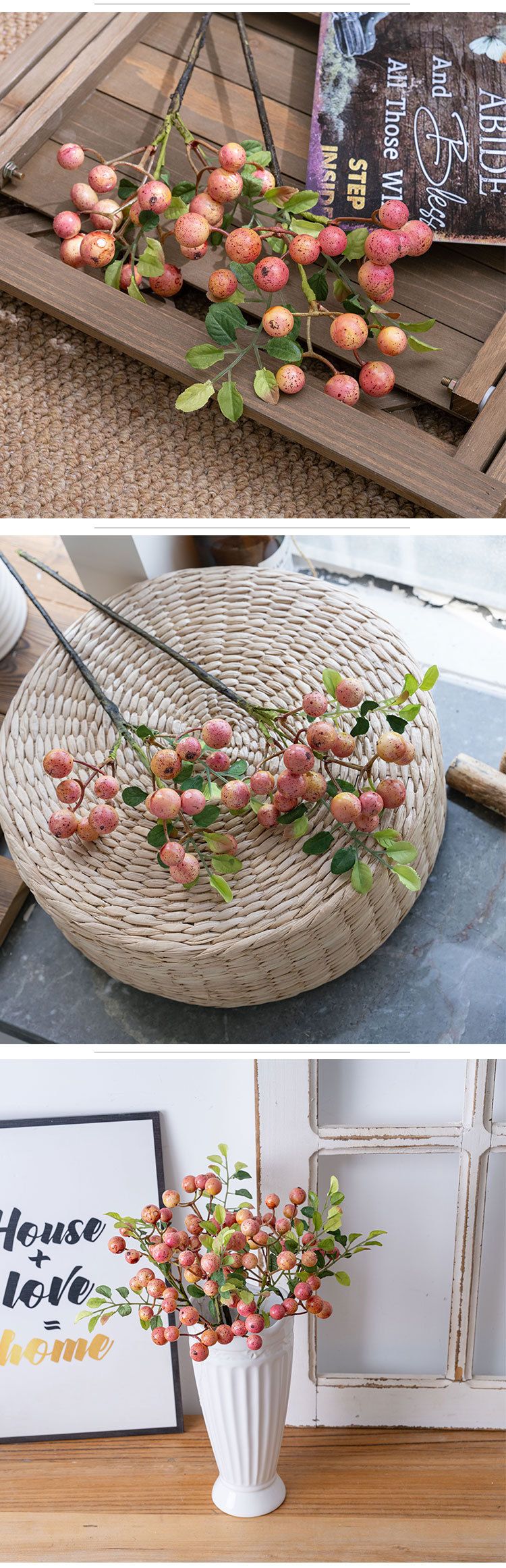 Home Garden Manufacturers Of Artificial Flowers Harvest Fruits And Berries With Grass And Flowers Artificial Flowers_voghion.com