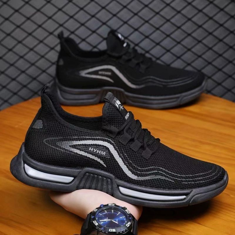2025 Herren Sommer Neue Sport Bequeme Und Weiße Fliegengewebte Atmungsaktive Freizeitschuhe, Außenhandelsschuhe_voghion.com