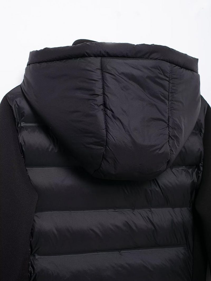 Giacca trapuntata casual con cappuccio da donna – Cappotto leggero a maniche lunghe per l'inverno (XS-L, esterno in poliestere, cerniera frontale)_voghion.com