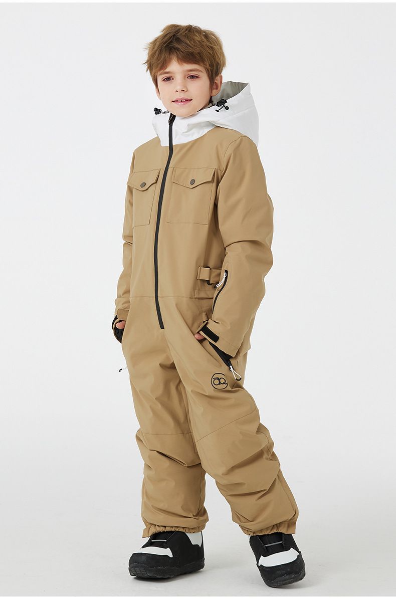 Koosspeak Children's Ski Suits For Boys And Girls, Waterproof, Warm, And Thickened For Winter Outdoor Use._voghion.com