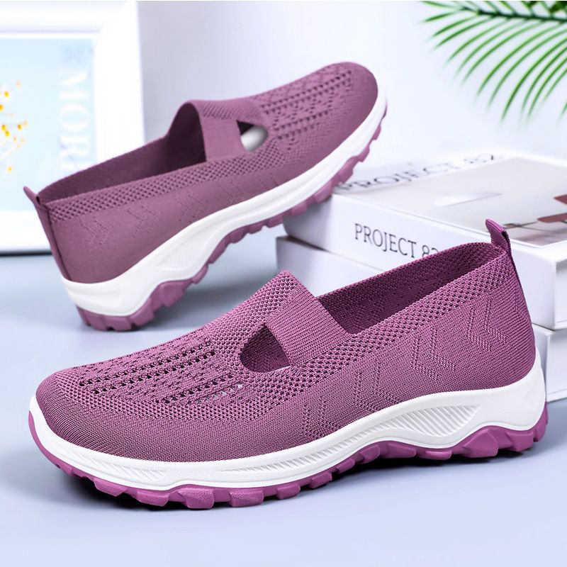 Frühling und Sommer für Damen, neue Flyknit-Spritzguss-Casual-Mom-Einzelschuhe, Damenschuhe mit weichen Sohlen, die_voghion.com