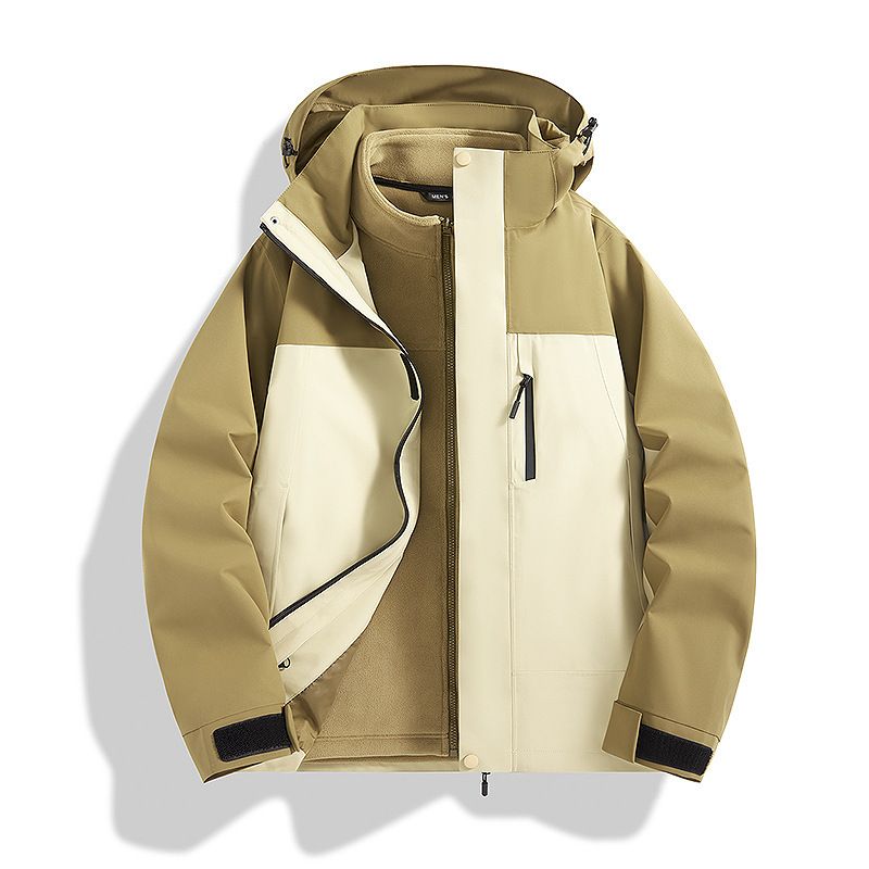 Giacca da alpinismo 3 in 1 con fodera completamente termosaldata, senza cuciture, con nastro adesivo, per uomo e donna_voghion.com