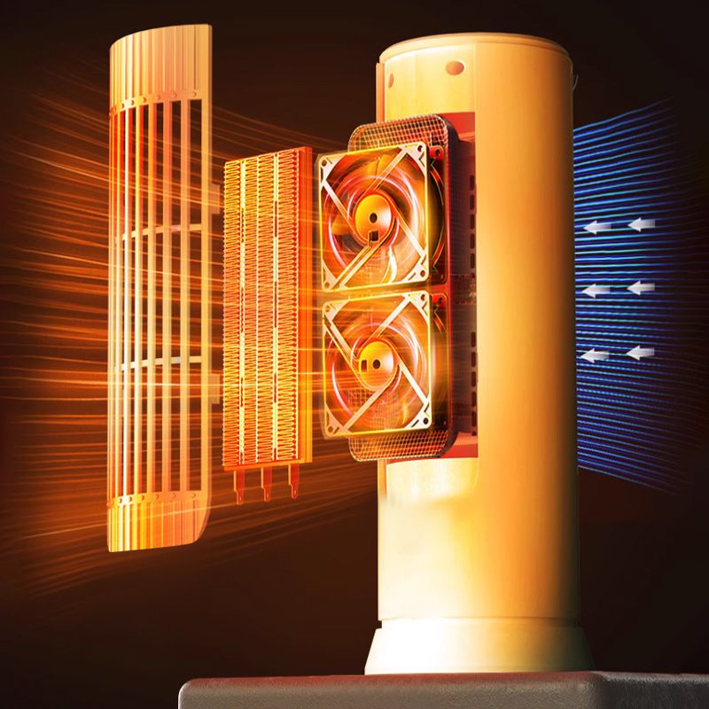 Slimme PTC keramische verwarming - Afstandsbediening met digitaal display, oscillerende snelle verwarming voor kantoor en huishouden_voghion.com