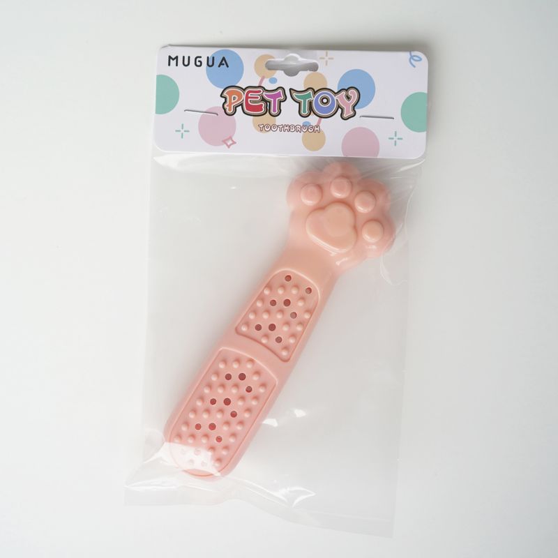 Mint Toy Cute Paw Cat Toothbrush Scratcher Massager Teeth Cleaning Chew Pet Supplies_voghion.com