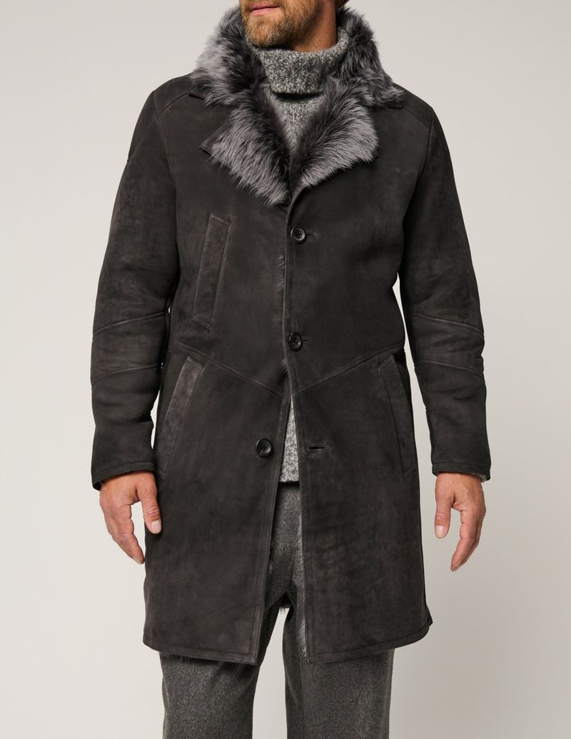 Pulse Pulse Italian Men Tuscan Long Wool Fur Winter Coat_voghion.com