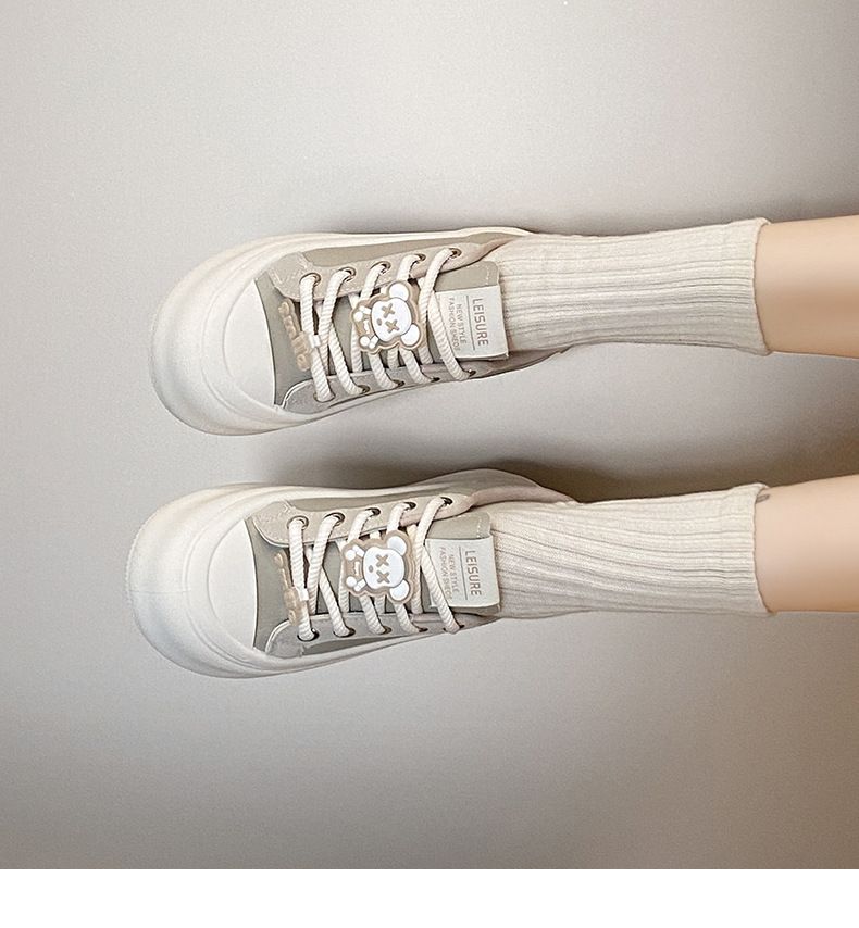 Scarpette bianche per bambini, ragazze, studenti, tempo libero, sport, scarpe da tavola versatili, tiro da strada_voghion.com