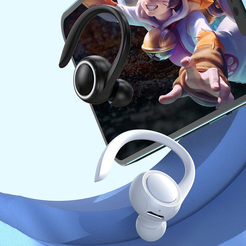 Fone de ouvido estéreo Bluetooth 5.2 à prova d'água de alta fidelidade sensível para praticar esportes_voghion.com