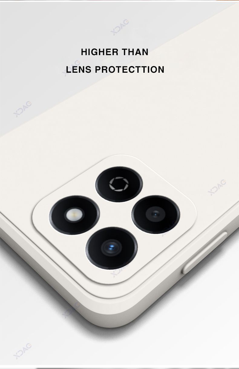 Luxury Square Liquid Silicone Phone Cases for Honor X7C Full Soft Protective Back Cover HonorX7C Original Shockproof Armor Shell_voghion.com