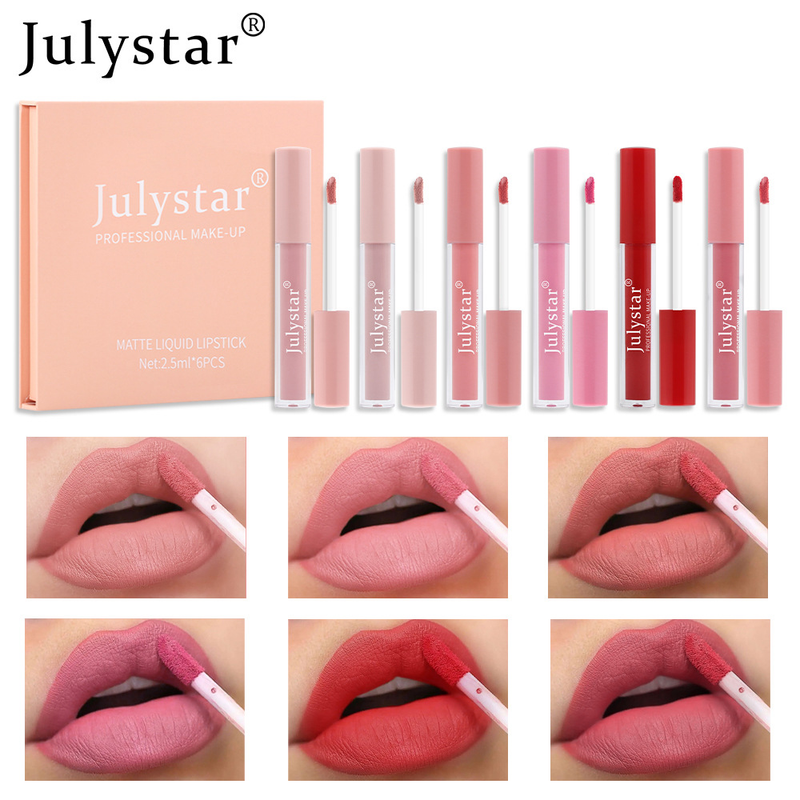 Matte Mist Lip Glaze Student Set Box, Staying Cup, Non fading Lipstick Recommended Makeup_voghion.com