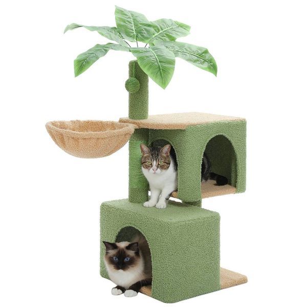 Cats Cactus Cat Tree With Cat Condos For Indoor_voghion.com