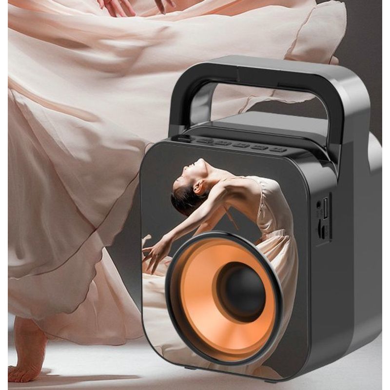 2025 Neue Spiegelbildschirmanzeige im Freien Bluetooth-Lautsprecher mit hoher Lautstärke Tragbarer Aufnahmeuhr-Subwoofer für zu Hause_voghion.com