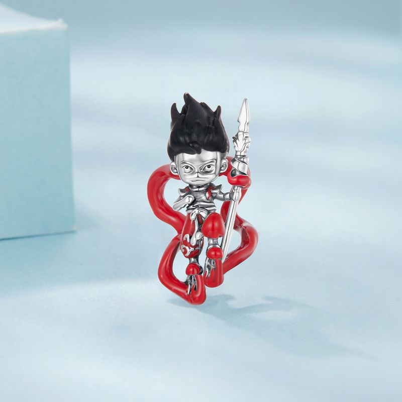Ciondolo con mitologia cinese in argento sterling, SCC3116_voghion.com