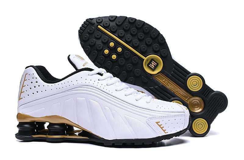 Scarpe da corsa sportive Shoxr4 Neymar da donna con ammortizzazione e colonna d'aria colorata, da uomo_voghion.com