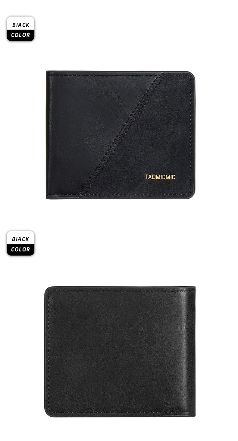 Men's Vintage Leather Wallet - Slim Bifold With Money Clip, 12 Card Slots & Large Capacity, Durable Stitched Design_voghion.com