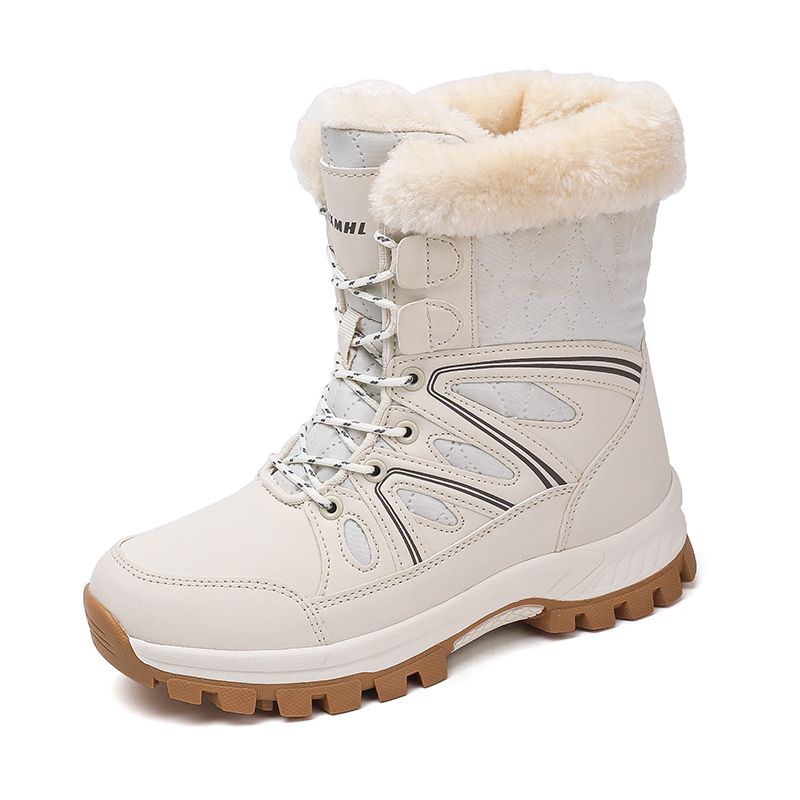 Winter-Schneestiefel für Damen, hoch geschnitten, warm, weich, Plüsch, Stiefeletten für Damen, rutschfest, verschleißfest, lässige Damenschuhe_voghion.com