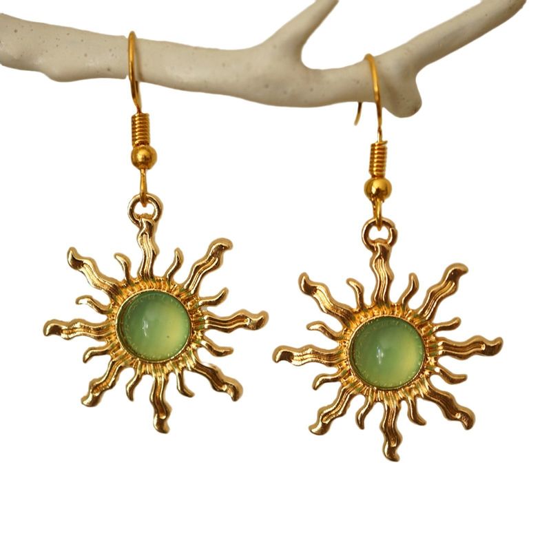Orecchini sole barocchi bohémien - Ganci per orecchini alla moda e di alta qualità (design elegante e distintivo)_voghion.com