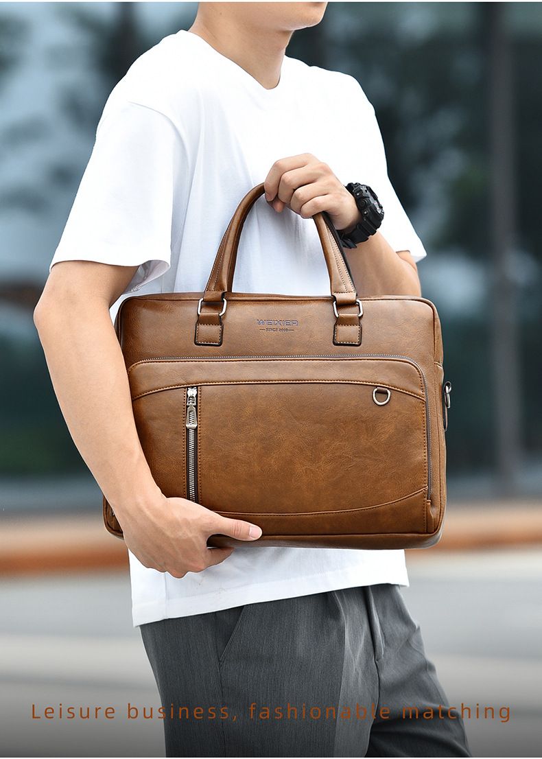 Borsa da uomo d'affari, borsa da uomo orizzontale, borsa a tracolla, borsa a tracolla, borsa da pendolare di alta qualità, grande capacità_voghion.com