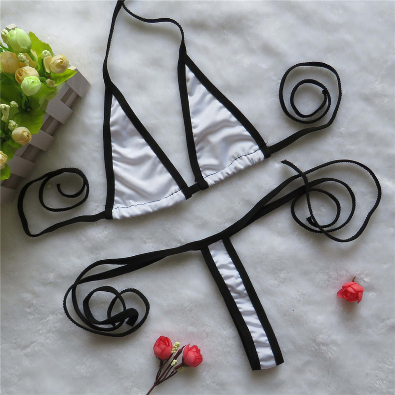 micro bikini Sexig Sling triangel Edge Mini Thong girl Beach Suthing spa badkläder dam baddräkt biquini bikini monokini_voghion.com