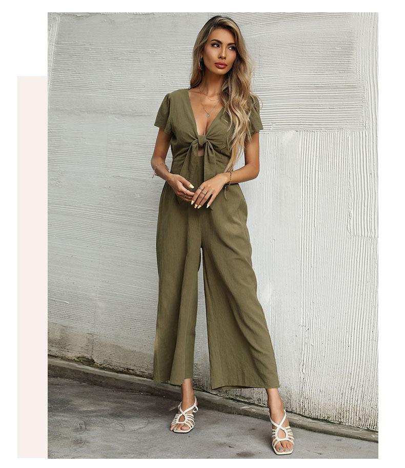 Neun-Punkt-Hose mit weitem Bein 2023 Sommer Lässiger Pendler-Overall mit ausgehöhlten Riemen_voghion.com