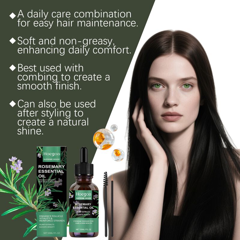 HOEGOA Rosemary Essential Gentle Nourishing Smooth Scalp Massage Daily Hair Care Essence Oil_voghion.com