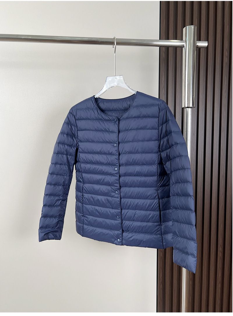 "Women's Lightweight Down Jacket – 51%-55% Duck Down – Slim Fit Long Sleeve V-Neck Layering Piece (S-4XL)"_voghion.com