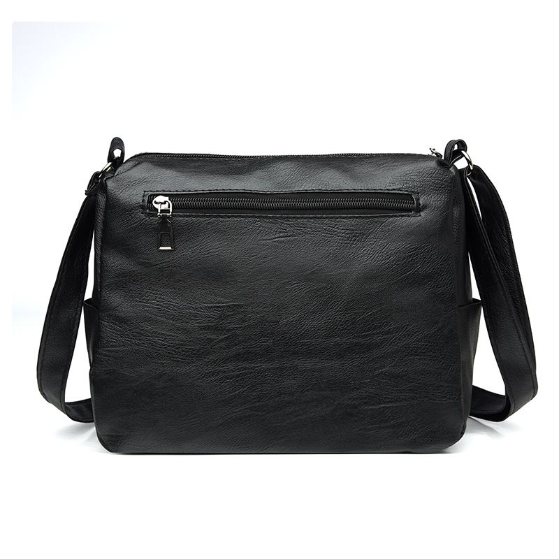 Borsa a tracolla da donna, borsa a tracolla alla moda per persone di mezza età e anziane, borsa per mamma in morbida pelle, borsa casual di grande capacità_voghion.com