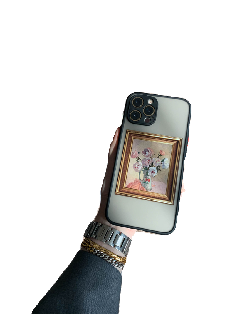 Unbeatable Quality Flattering Inside Pink Oil Painting Flower Art Iphone12 Mobile Shell For IPhone Phone Case_voghion.com