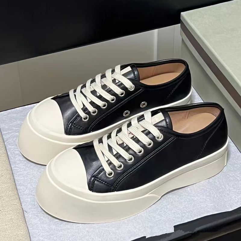 High Version 2025 Zhao Lusi Same Style Mary Jane Thick Soled French Leather Lace Up Big Toe Doll Shoes Single Shoe For_voghion.com