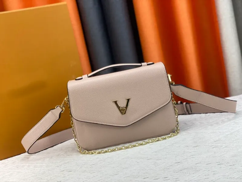 Borsa a mano da donna di alta qualità in morbida pelle pieno fiore con tracolla staccabile, borsa a tracolla singola M22952_voghion.com