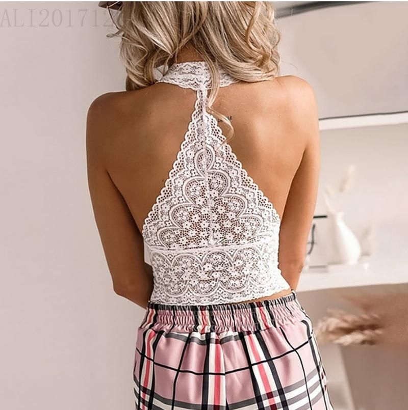 In magazzino, moda europea e americana, confortevole reggiseno push-up in pizzo senza schienale con fibbia frontale, intimo sexy._voghion.com