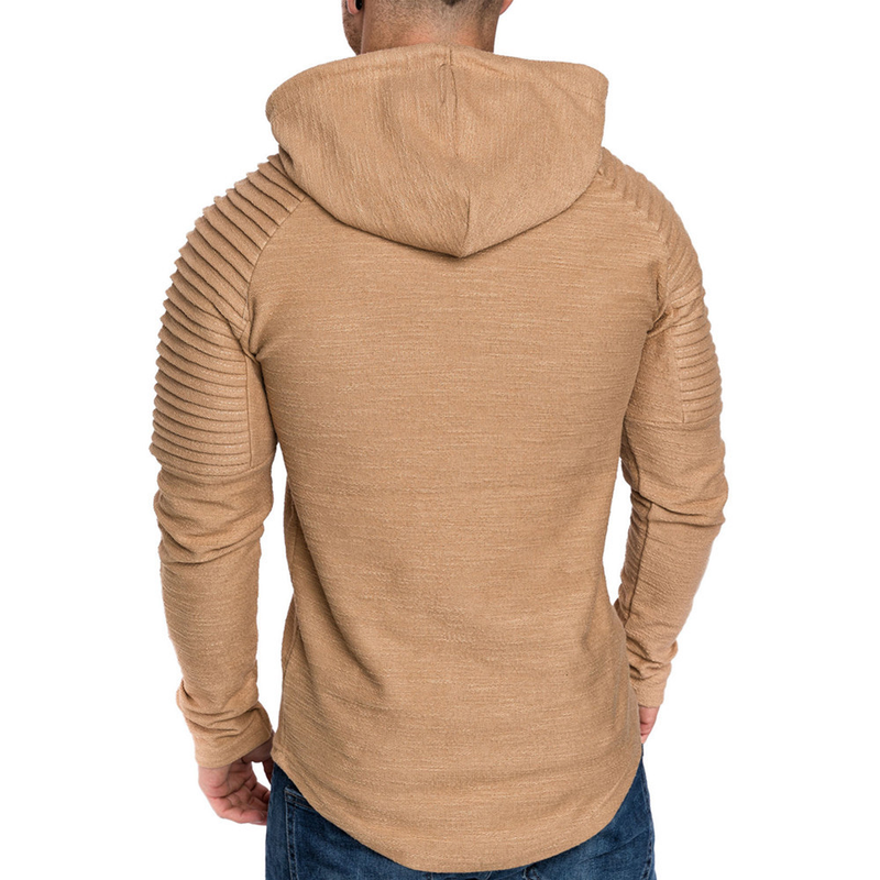Fashiion Men's Pullover Hoodies Fleece Casual Long Sleeve Hooded Solid Color Sweatshirts with Pockets_voghion.com