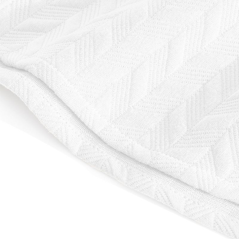 Men's Short-sleeved T-shirt Casual Jacquard Slim Breathable Lapel Short-sleeved Shirt_voghion.com