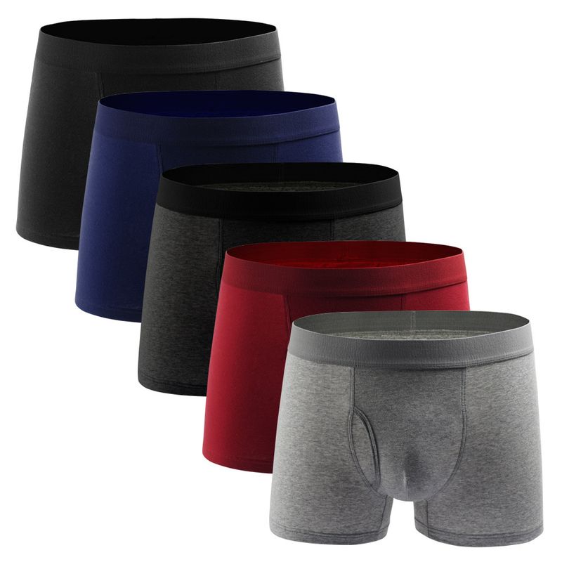 Boys Cotton Plus Size Underwear Boxer Briefs Men Large Size Men's Cotton Underwear_voghion.com