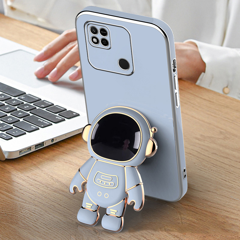 Luxury Astronaut Kickstand Case For Xiaomi Redmi 10C A1 A2 Plus 12C K60 Pro 10A 10 9T 9C 9A 9 8A 8 K50 K40 Shockproof Soft Cover_voghion.com